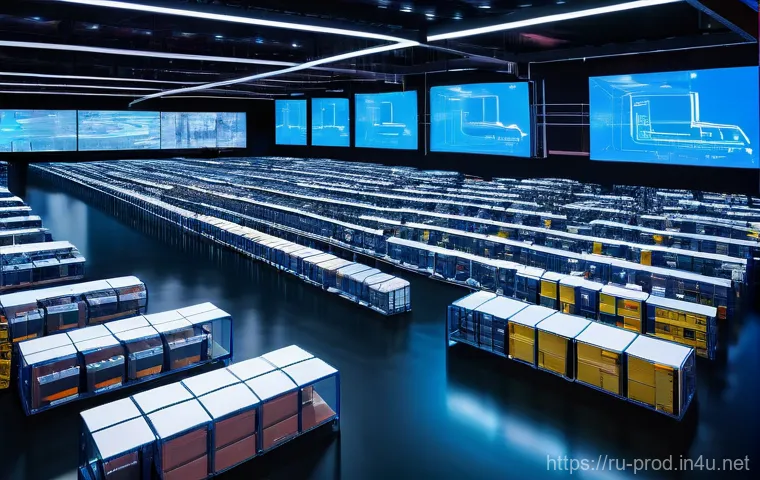 생산관리와 SCM의 관계 - **Integrated Production & SCM Synergy:**
    "A vibrant, high-tech manufacturing facility where mult...