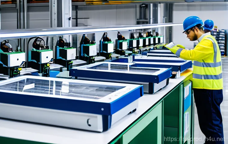 생산관리 관련 영어 용어 정리 - **Prompt 1: Lean Manufacturing and Kaizen in a Modern Factory**
A brightly lit, meticulously org...